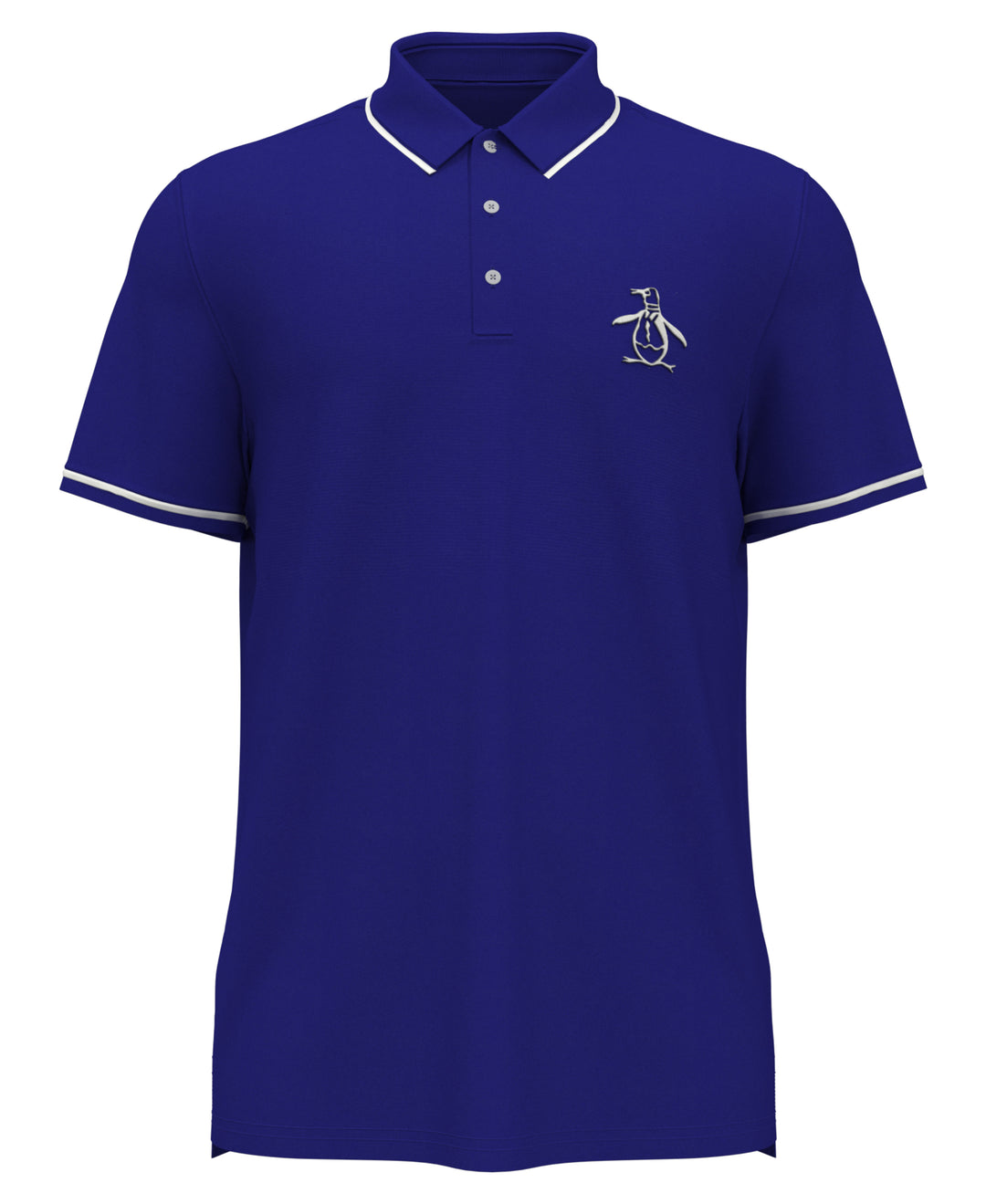 Oversized Pete Tipped Short Sleeve Golf Polo Shirt (Bluing) 