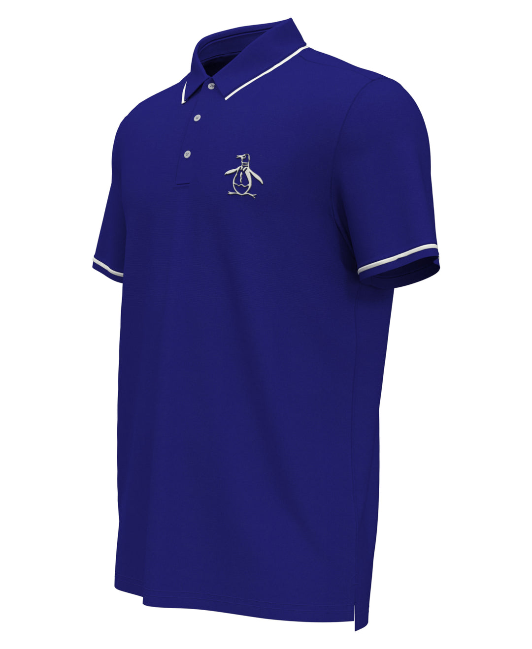 Oversized Pete Tipped Short Sleeve Golf Polo Shirt (Bluing) 