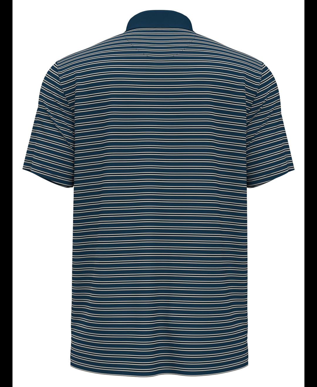 Heritage Stripe Solid Collar Short Sleeve Polo Shirt (Corsair) 