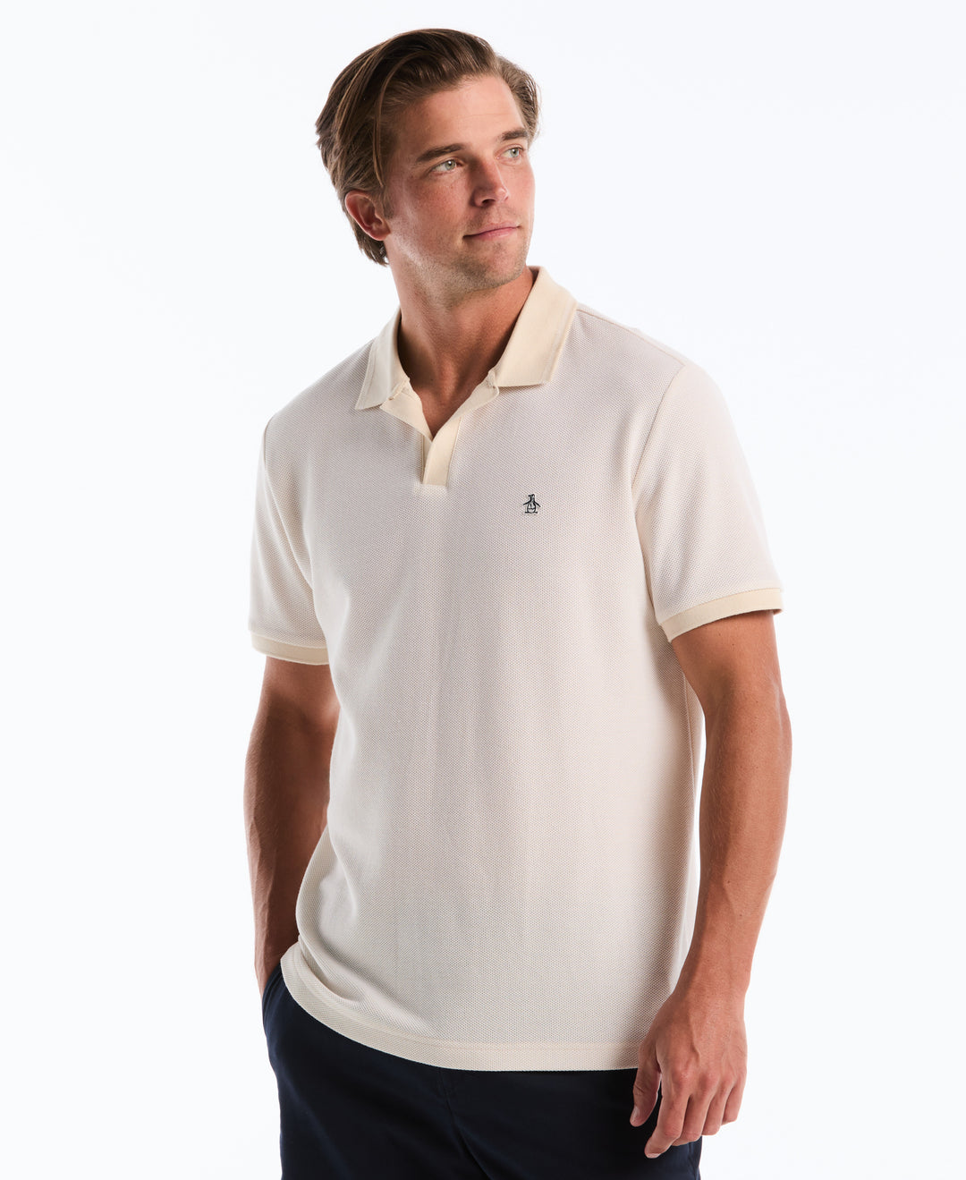 Honeycomb Johnny Jacquard Polo (Birch) 