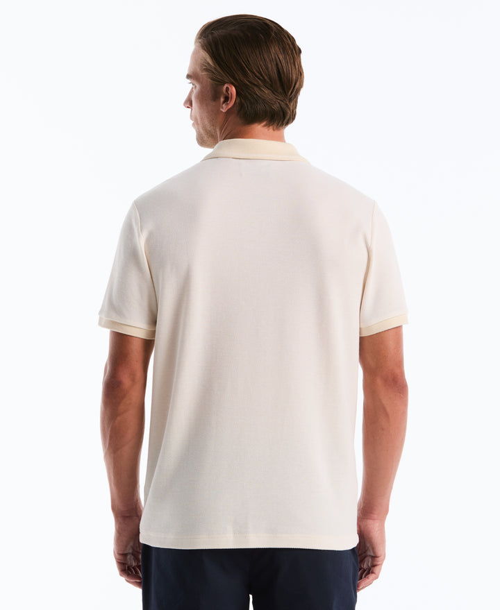 Honeycomb Johnny Jacquard Polo (Birch) 