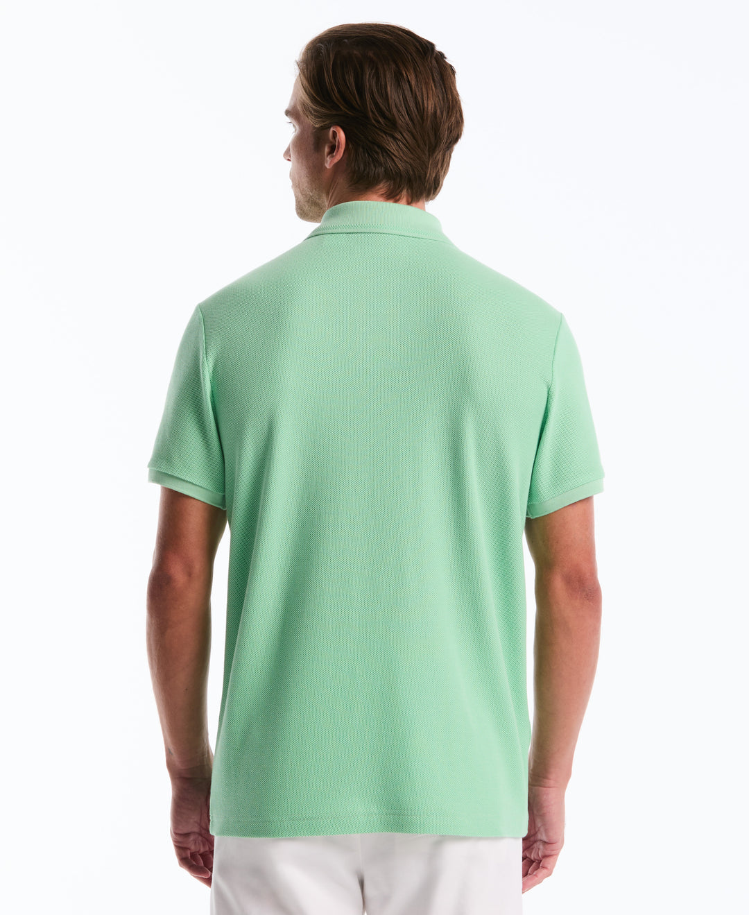 Cotton Jacquard Honeycomb Johnny Polo (Hemlock) 