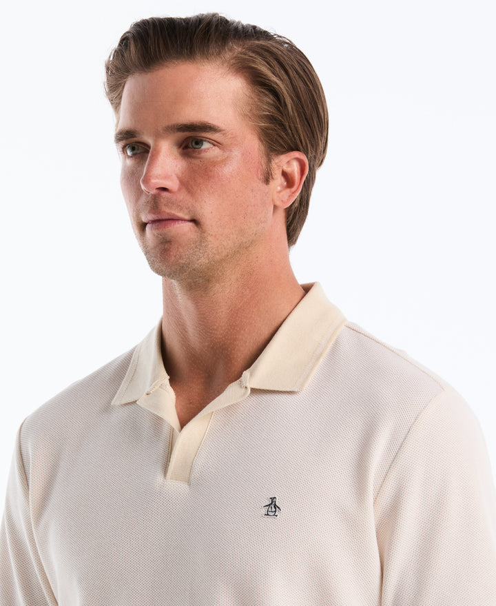 Honeycomb Johnny Jacquard Polo (Birch) 