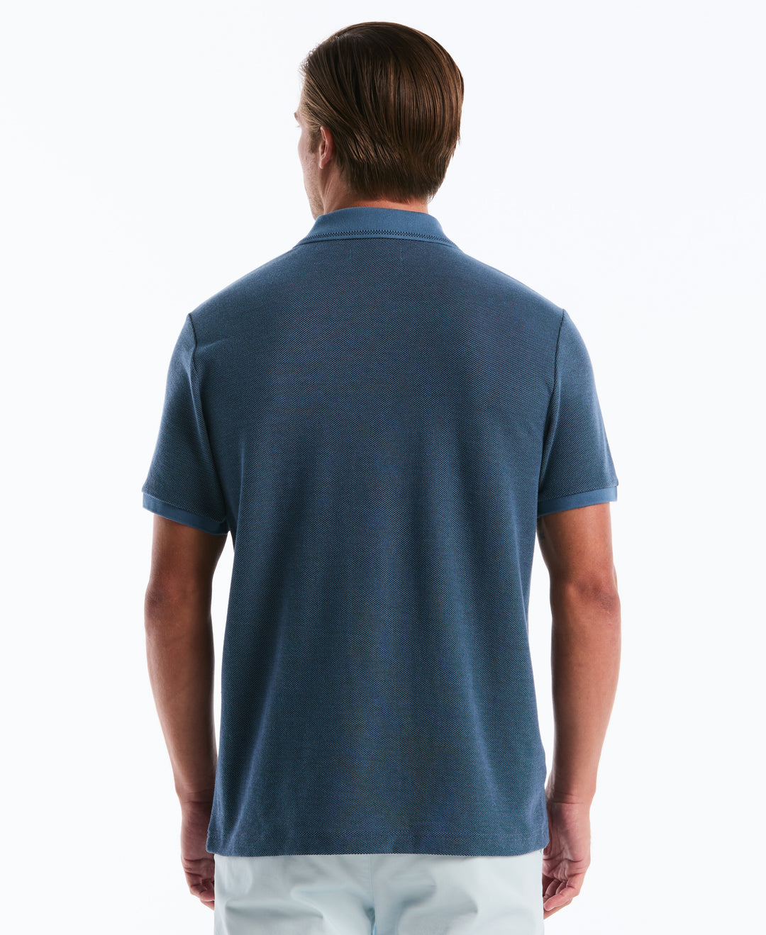 Honeycomb Johnny Jacquard Polo (Copen Blue) 