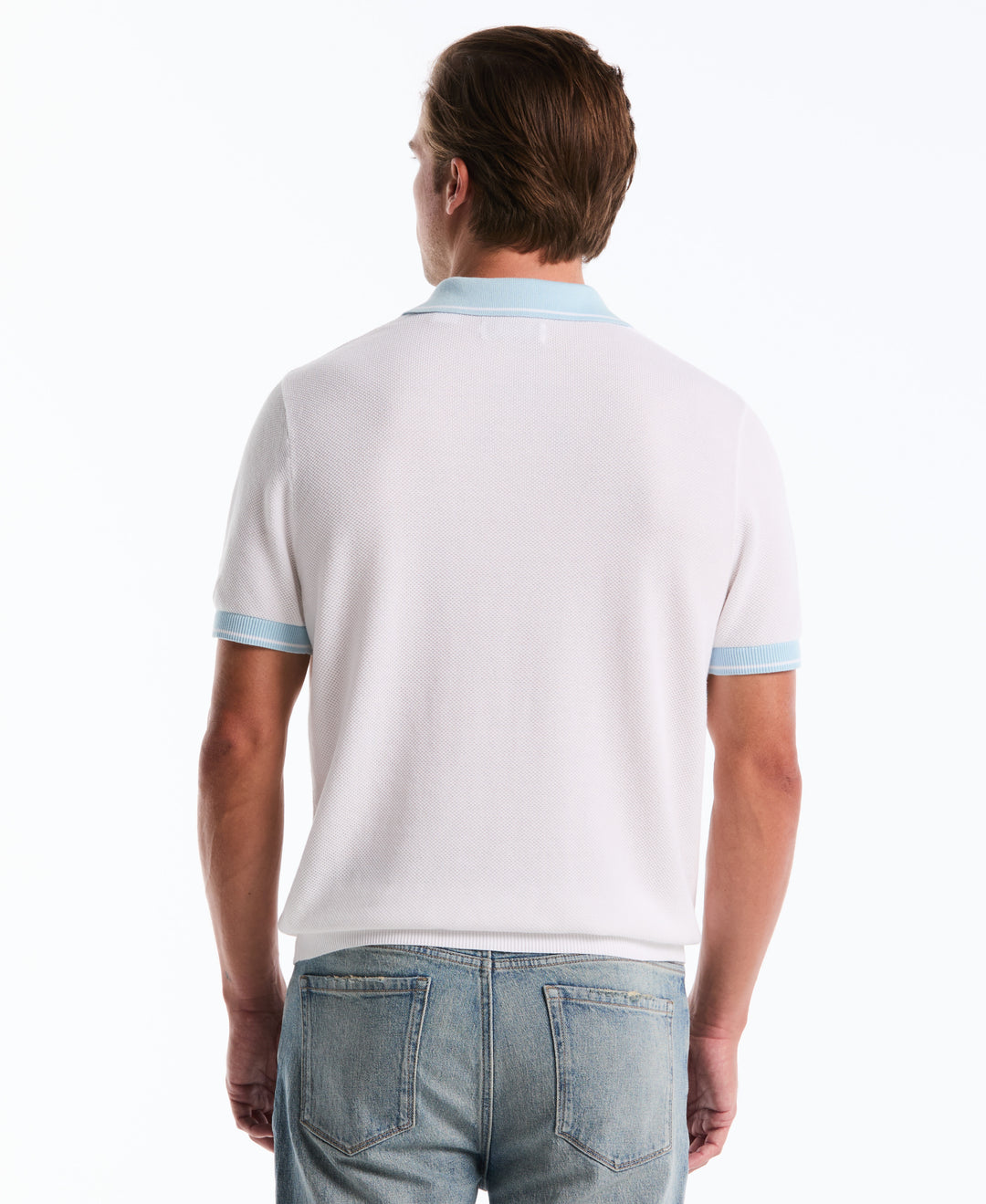 Honeycomb Johnny Collar Sweater Polo-Sweater Polo-Original Penguin