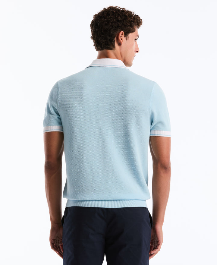 Honeycomb Johnny Collar Sweater Polo-Sweater Polo-Original Penguin