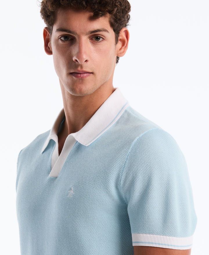 Honeycomb Johnny Collar Sweater Polo-Sweater Polo-Original Penguin