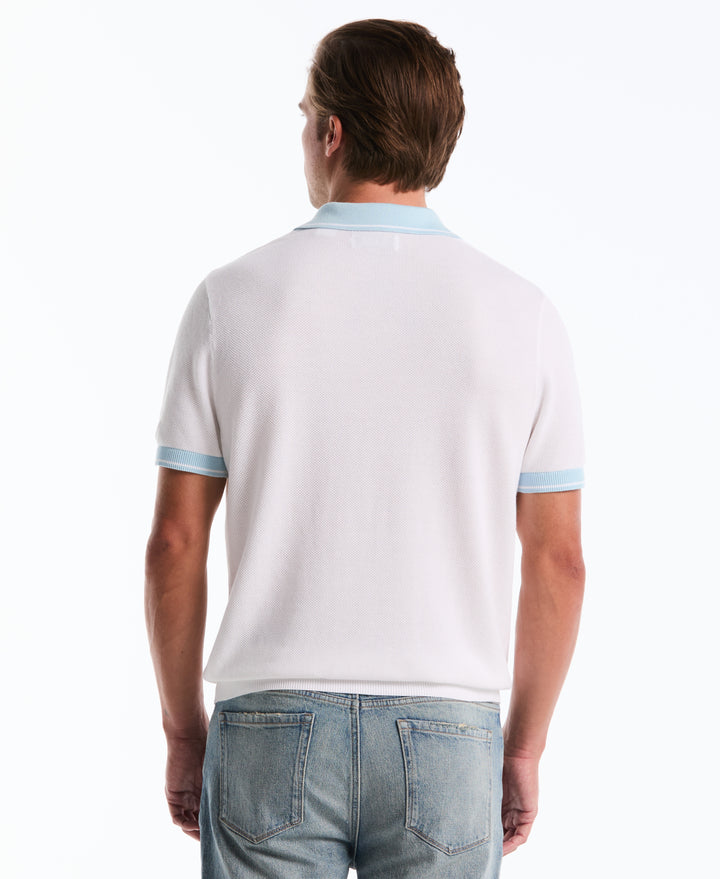 Honeycomb Johnny Collar Sweater Polo-Sweater Polo-Original Penguin