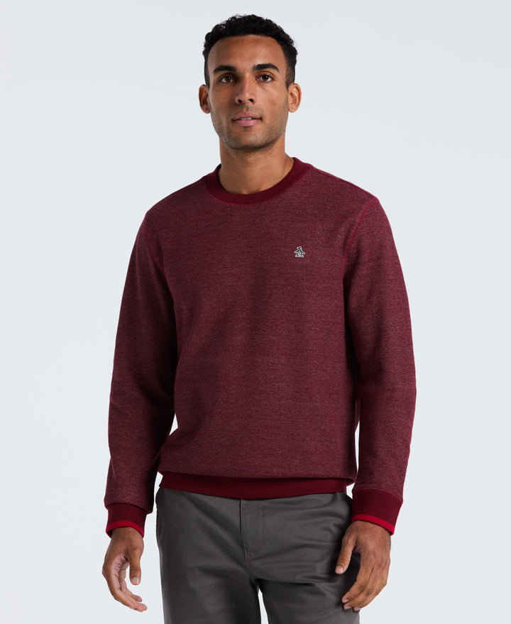 Honeycomb Pique Sweatshirt (Cabernet) 