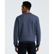 Honeycomb Pique Crewneck Sweatshirt (Sargasso Sea) 