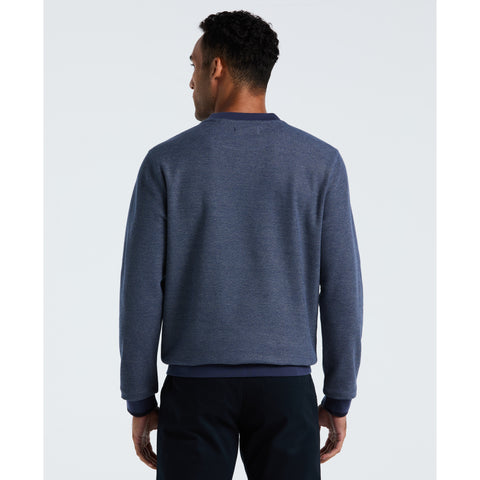 Honeycomb Pique Crewneck Sweatshirt (Sargasso Sea) 