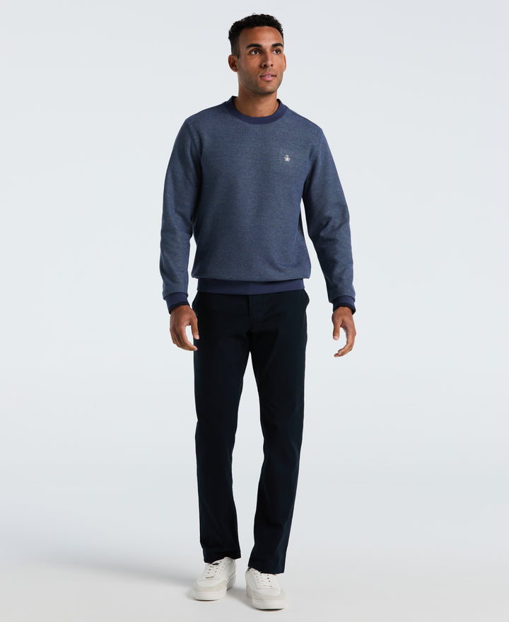 Honeycomb Pique Crewneck Sweatshirt (Sargasso Sea) 