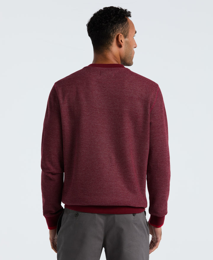 Honeycomb Pique Sweatshirt (Cabernet) 
