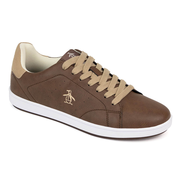 Original Penguin Men s Hostin Sneakers in Brown White Size 10