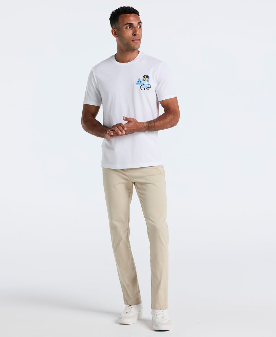 Hot Toddy Patch Cotton Tee (Bright White) 