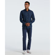 Indigo Print Cotton Shirt (Dark Sapphire) 
