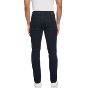 Indigo Rinse Slim Fit Stretch Denim Trousers (Dark Indigo) 