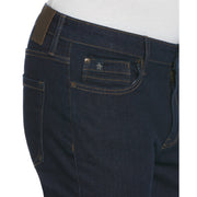 Indigo Rinse Slim Fit Stretch Denim Trousers (Dark Indigo) 
