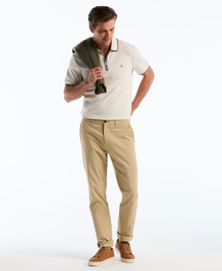 Interlock Quarter Zip Tipped Polo-Polos-Original Penguin