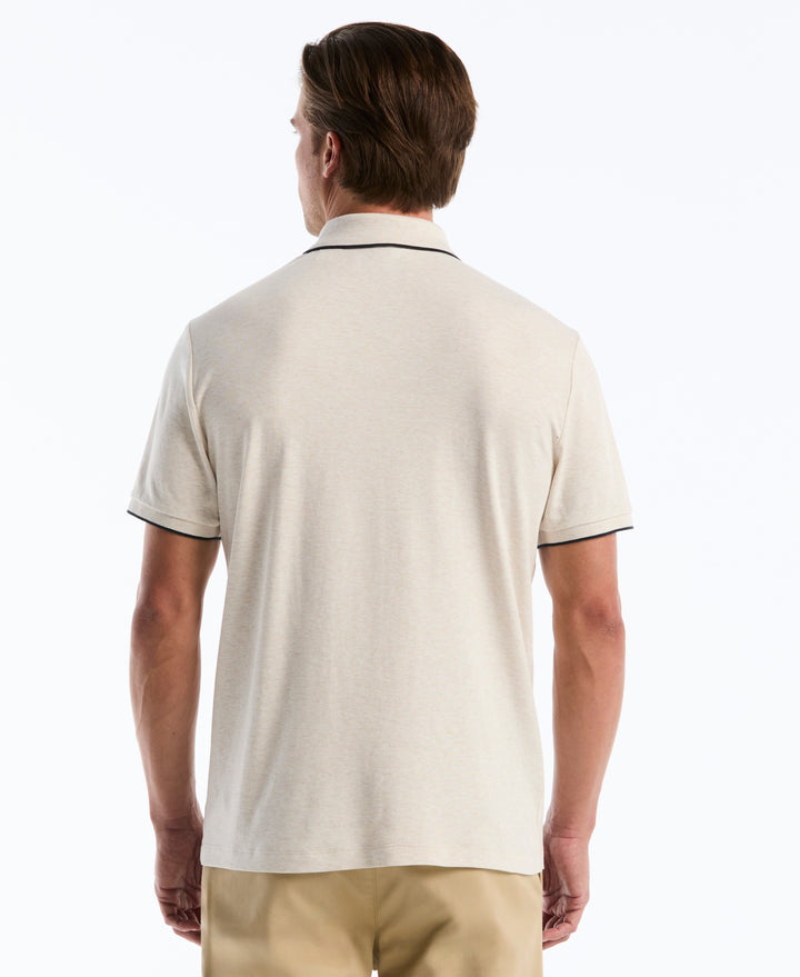 Interlock Quarter Zip Tipped Polo-Polos-Original Penguin