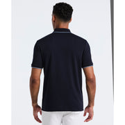 Cotton Interlock Vertical Stripe Polo (Dark Sapphire) 