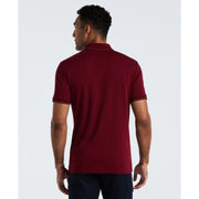 Cotton Interlock Vertical Stripe Polo (Cabernet) 
