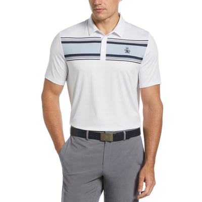 Jack’s Stripe Print Polo (Bright White) 