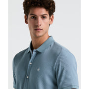Jacquard Button Front Polo Shirt (Citadel) 