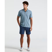 Jacquard Button Front Polo Shirt (Citadel) 