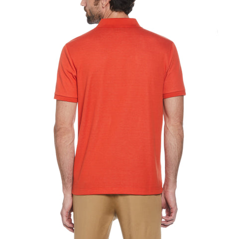 Jacquard Check Polo (Classic Blue) 