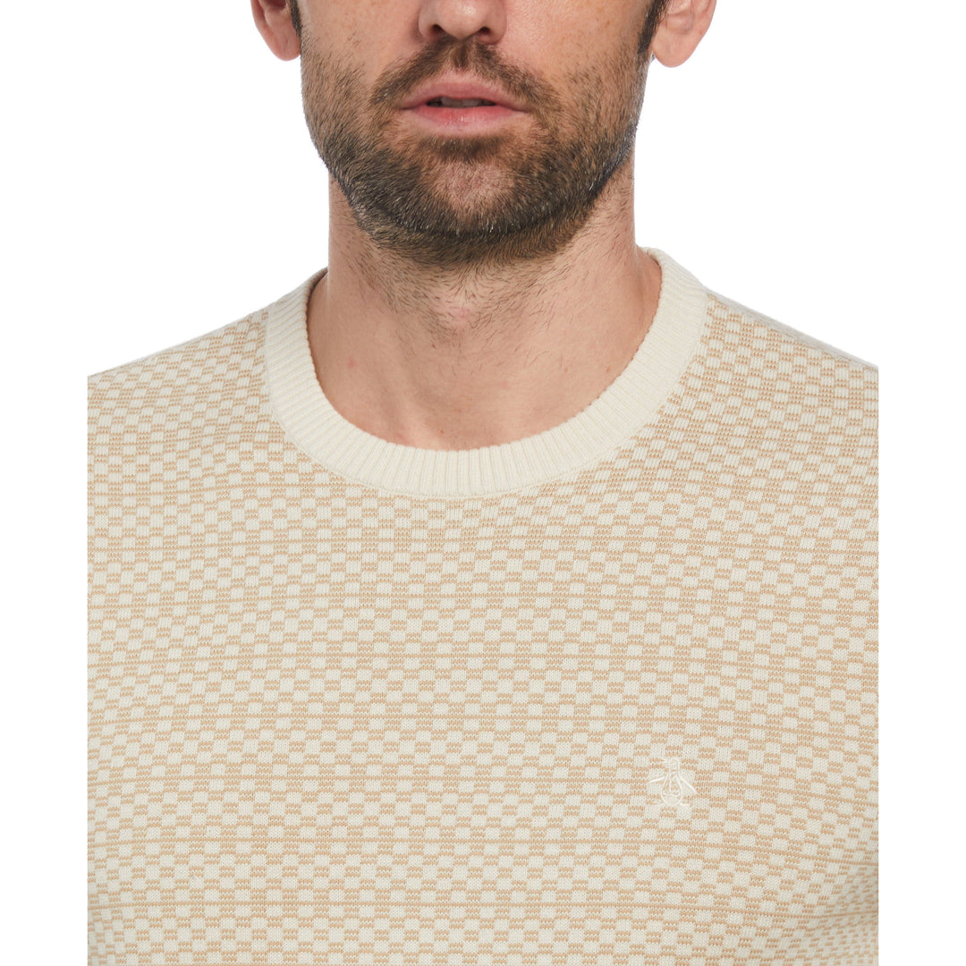Jacquard Check Sweater (Birch) 