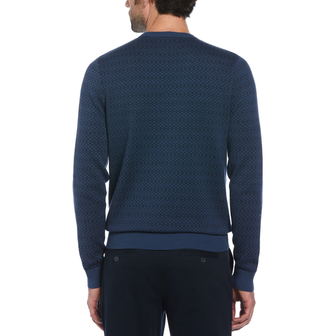 Jacquard Check Sweater (Sargasso Sea) 