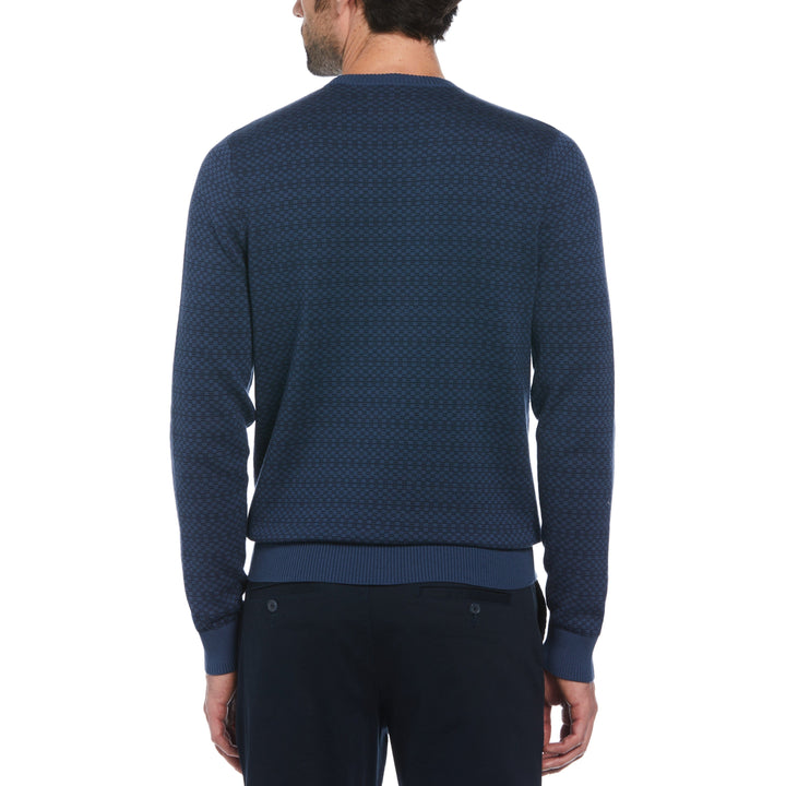 Jacquard Check Sweater (Sargasso Sea) 