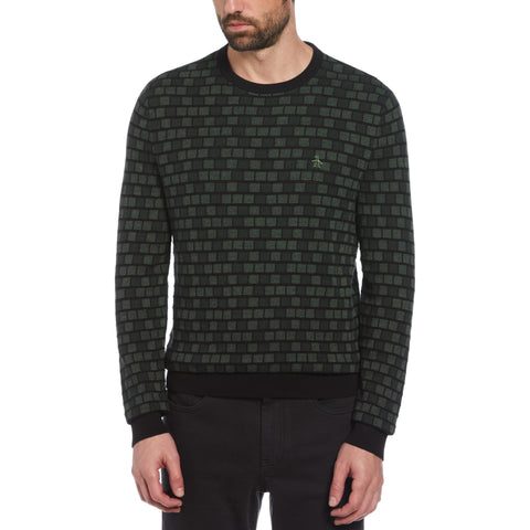 Jacquard Check Sweater | Original Penguin US