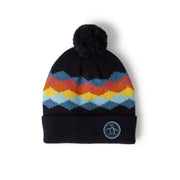 Jacquard Cuffed Beanie (Dark Sapphire) 