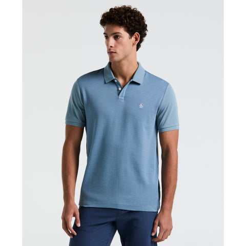 Jacquard Geo Line Jersey Polo (Citadel) 