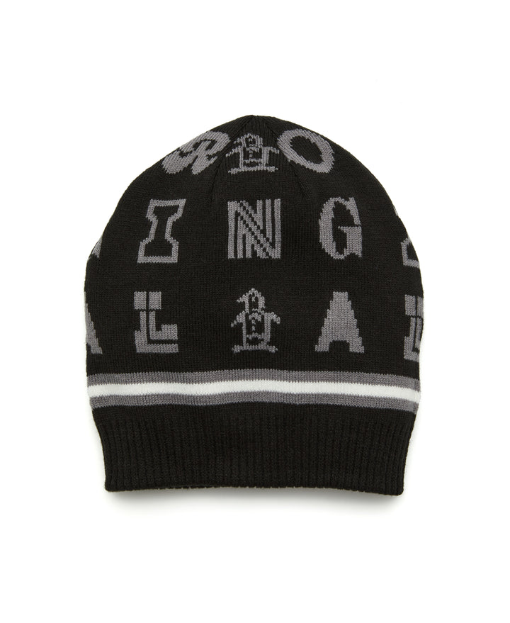 Jacquard Golf Beanie (Caviar) 