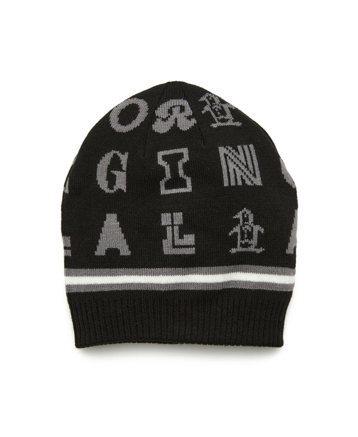 Jacquard Golf Beanie (Caviar) 