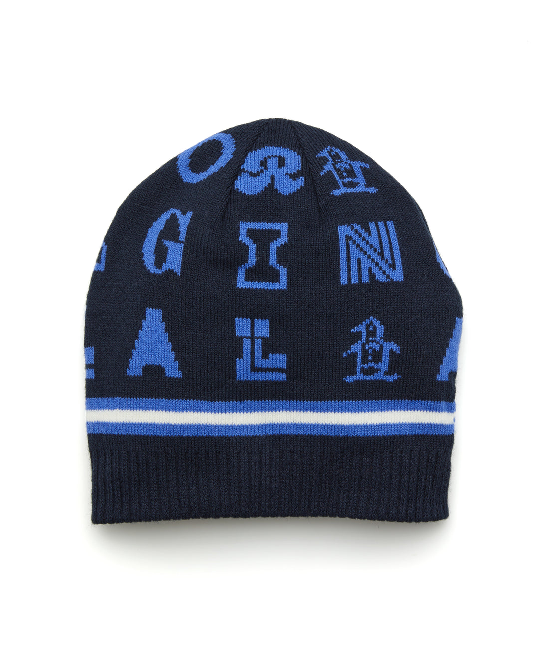 Jacquard Golf Beanie (Black Iris) 