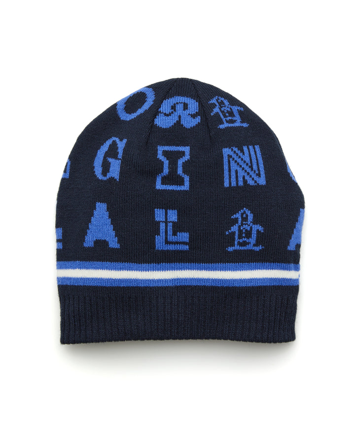 Jacquard Golf Beanie (Black Iris) 
