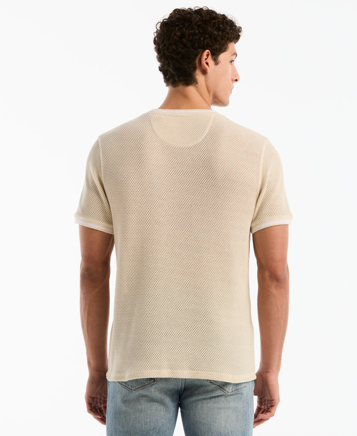 Jacquard Honeycomb Texture Tee (Birch) 