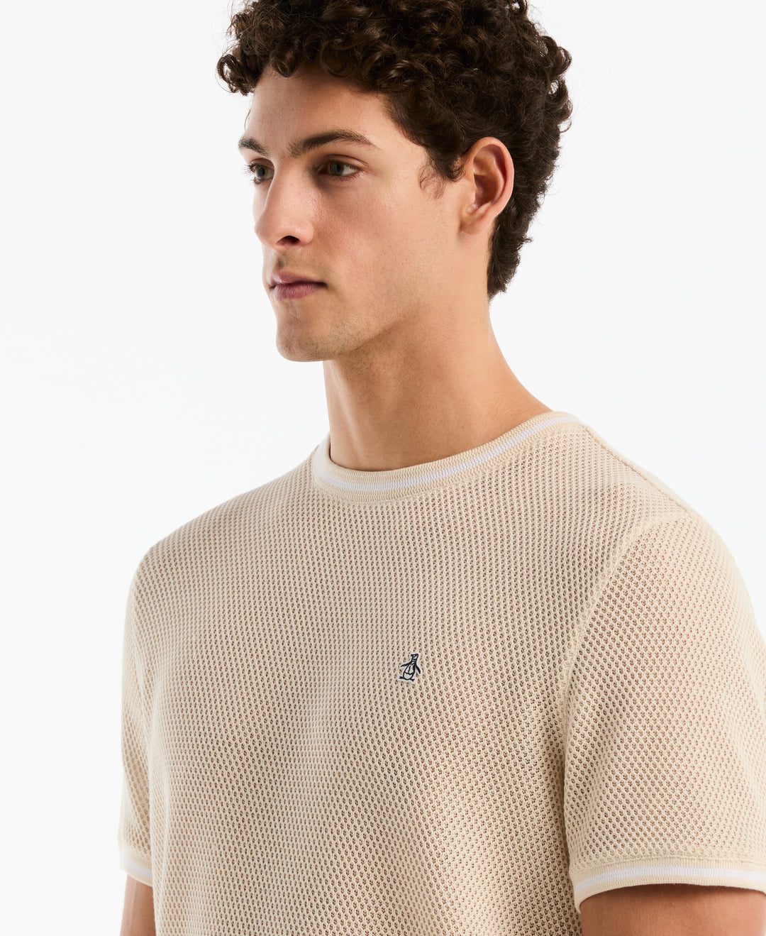 Jacquard Honeycomb Texture Tee (Birch) 