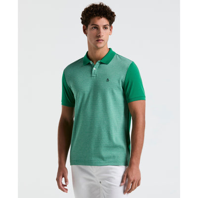 Jacquard Mini Geo Jersey Polo (Cadmium Green) 