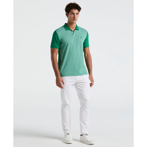 Jacquard Mini Geo Jersey Polo (Cadmium Green) 