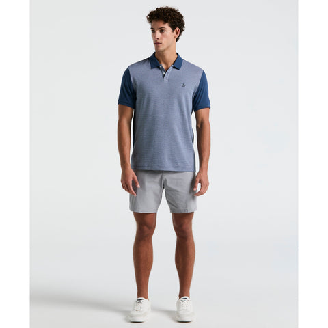 Jacquard Mini Geo Jersey Polo (Sargasso Sea) 