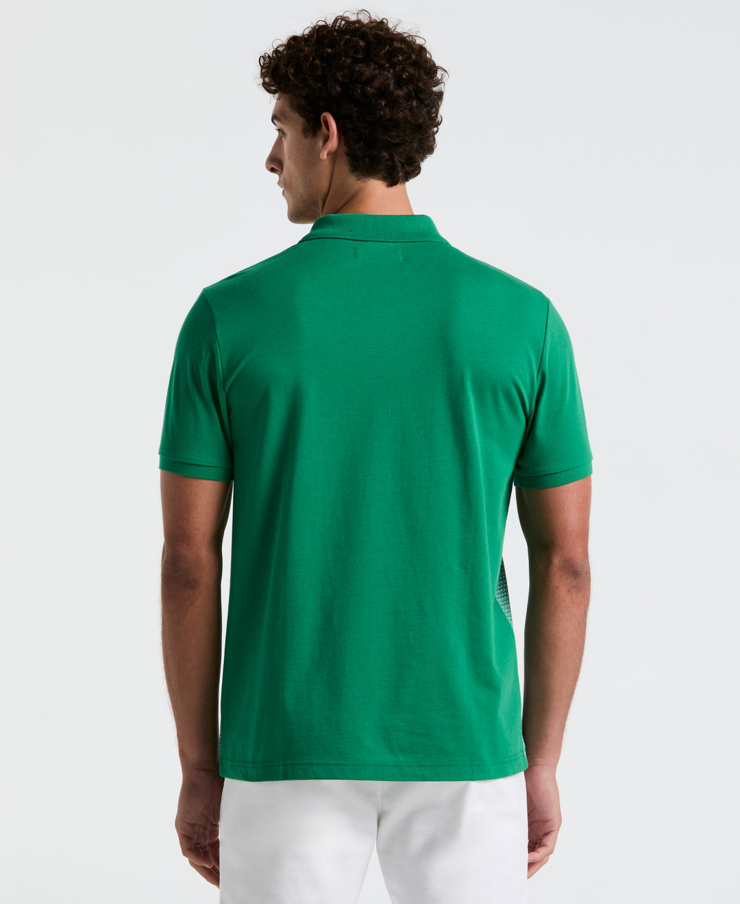 Jacquard Mini Geo Jersey Polo (Cadmium Green) 