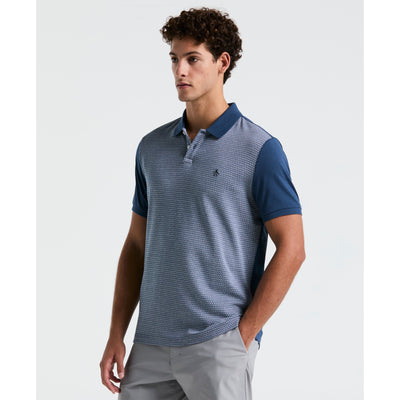 Jacquard Mini Geo Jersey Polo (Sargasso Sea) 