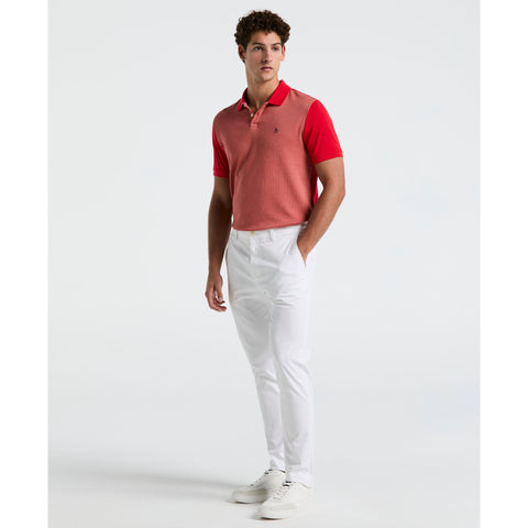 Jacquard Mini Tile Jersey Polo (True Red) 