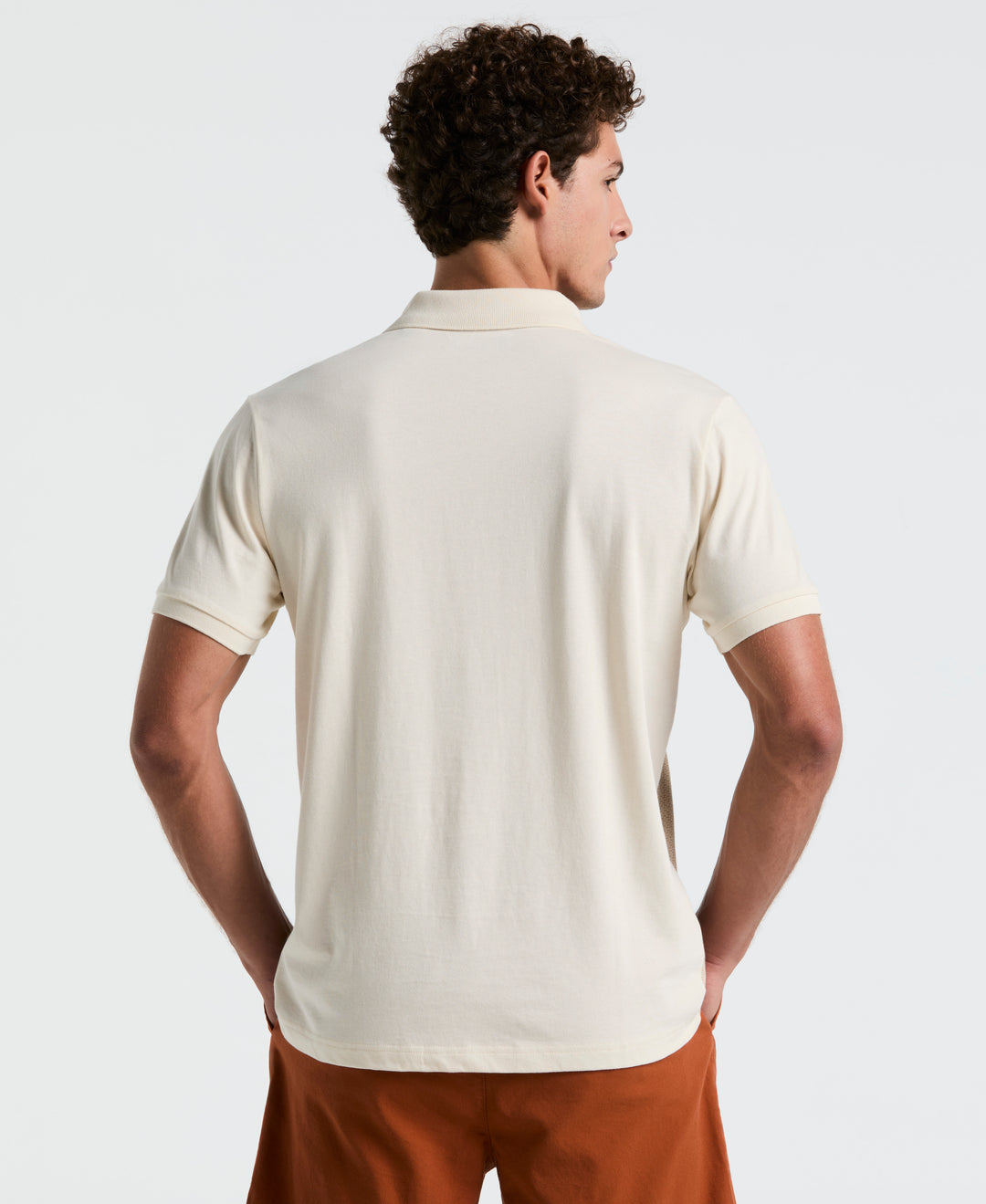 Jacquard Mini Tile Jersey Polo (Birch) 