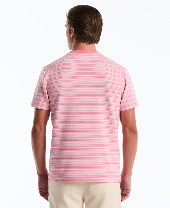 Jacquard Ottoman Mini Stripe Tee (Chateau Rose) 